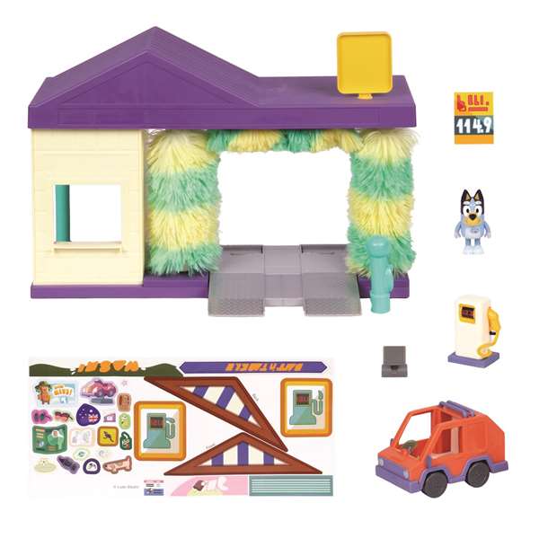 Moose Tunnel de Lavage de Bluey avec véhicule et accessoires