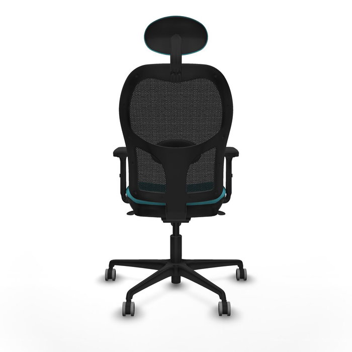Piqueras y Crespo Chaise de Bureau avec Appui-tête 2D036G1 Turquoise