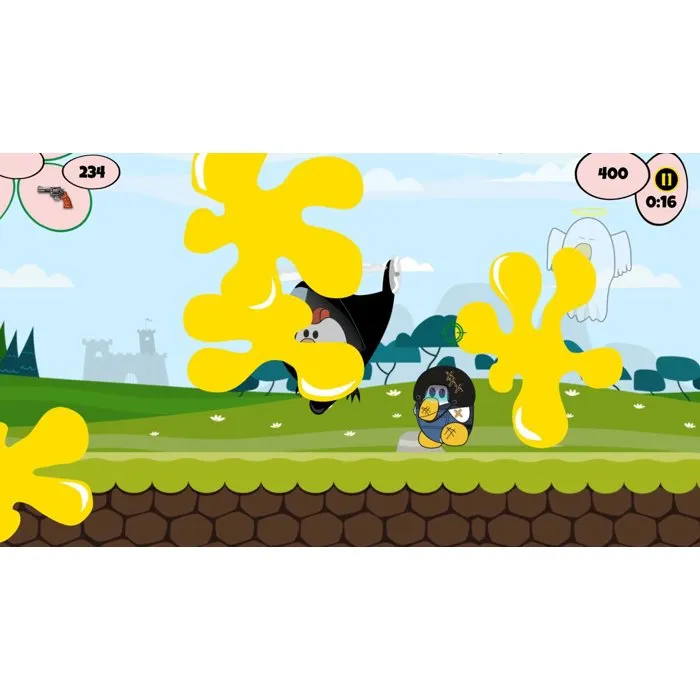 Just For Games Chicken Range Bundle - Jeu de Tir Déjanté avec Poulets pour Nintendo Switch