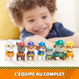 Spin Master - Coffret 7 Figurines Ruben & Compagnie - Figurines Officielles des Chiots du Dessin Animé pour Enfants à Partir de 3 Ans