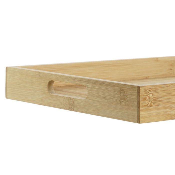 DKD Home Decor Plateau Naturel Bambou 43 x 27 x 4,5 cm