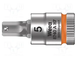 WERA Douille Allen-bit Hex-Plus HEX 5mm 1/4 po