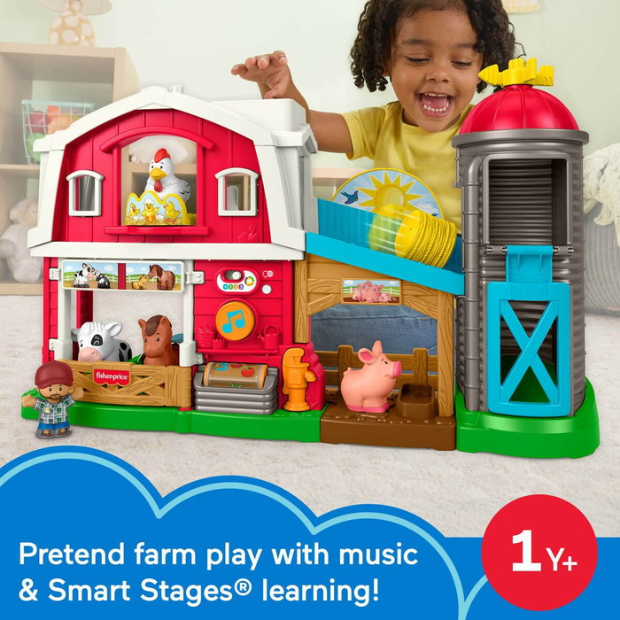 Fisher-Price Coffret de jeu Little People Les Animaux de la Ferme Multilingue
