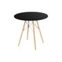 BigBuy Home Table Ronde Noir et Naturel
