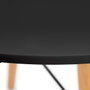 BigBuy Home Table Ronde Noir et Naturel