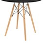 BigBuy Home Table Ronde Noir et Naturel
