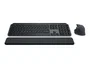 Logitech MX Keys S Combo Ensemble Clavier Souris Sans Fil Bluetooth AZERTY Graphite avec Rétroéclairage