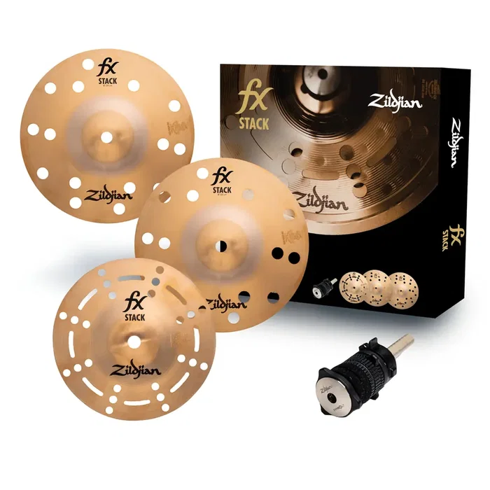 Zildjian Stack 08" FX avec système de montage Cymbolt - Set de 3 Cymbales Pack (8/10/12/14 pouces) - Finition Traditional Zildjian Stack 08" FX avec système de montage Cymbolt - Set de 3 Cymbales Pack (8/10/12/14 pouces) - Finition Traditional