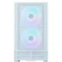 Zalman P30 AIR - Boîtier PC Mini Tour Blanc sans Alimentation - Micro-ATX/Mini-ITX - 3 Ventilateurs 140mm A-RGB - Façade Mesh - USB-C, USB 3.0, HD Audio