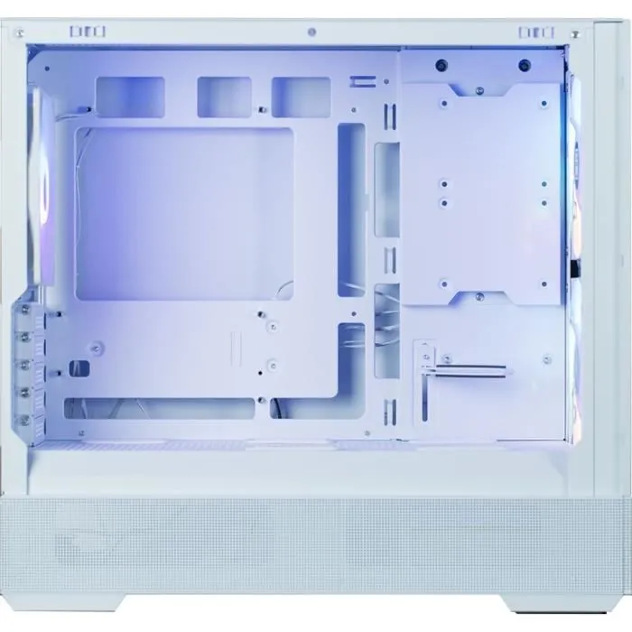 Zalman P30 AIR - Boîtier PC Mini Tour Blanc sans Alimentation - Micro-ATX/Mini-ITX - 3 Ventilateurs 140mm A-RGB - Façade Mesh - USB-C, USB 3.0, HD Audio