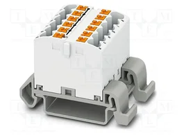 PHOENIX CONTACT PTFIX 12X2,5-NS35A WH Connecteur pour rail blanc