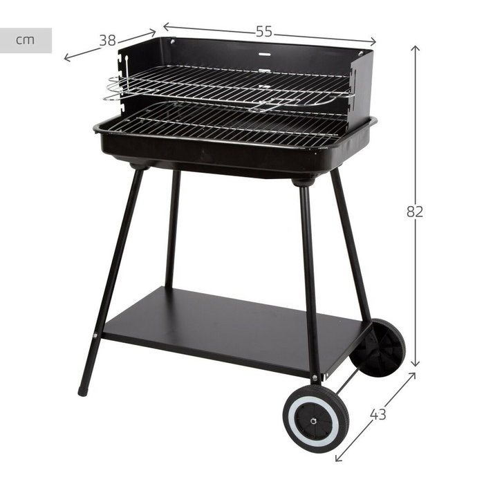 Aktive Barbecue Portable au Charbon en Acier Inoxydable