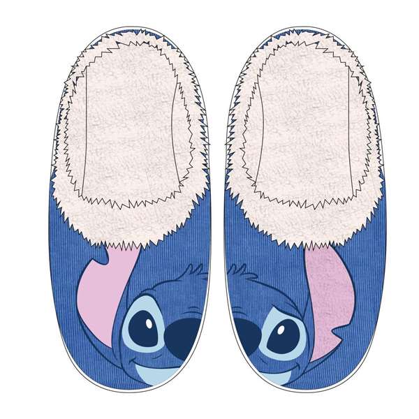 Cerdá Pantoufles ouvertes motif Stitch pour enfants - Taille 36-37, Bleu - À partir de 3 ans