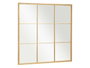 Giftdecor Miroir Vénitien Cadre Doré 90 x 90 cm Verre et Métal
