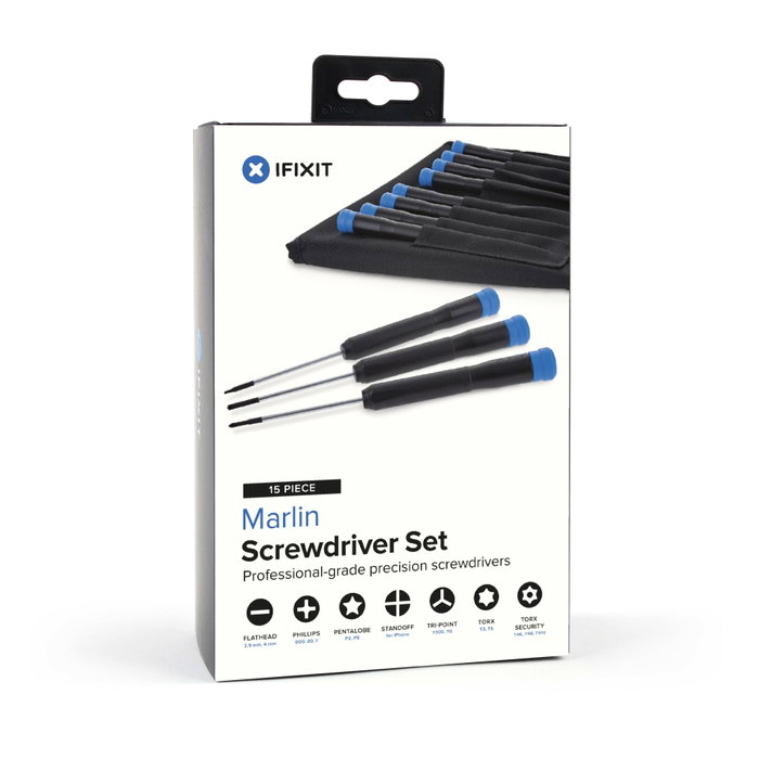 iFixit Set de 15 tournevis de précision Marlin