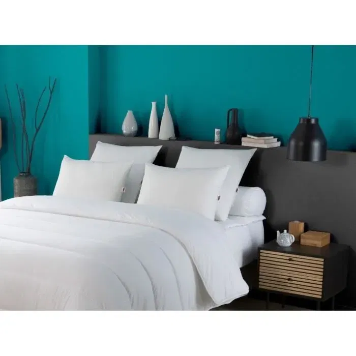 Dodo Lot de 2 Oreillers Tendance 50x70 cm - Garnissage Fibres Volupt'Air, Enveloppe Microfibre, Fermeté Medium, Lavable Machine