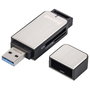 Hama Multi Lecteur USB 3.0 SD/microSD Alu noir/argent