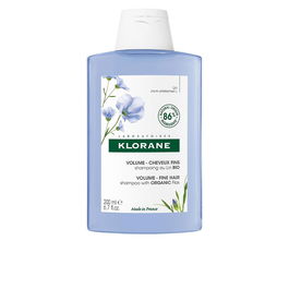 Klorane Shampooing Lin Bio Volume 200 ml pour Cheveux Fins et Sans Volume