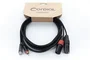 CORDIAL Câble Audio XLR/RCA Mâle Double 1,5 m