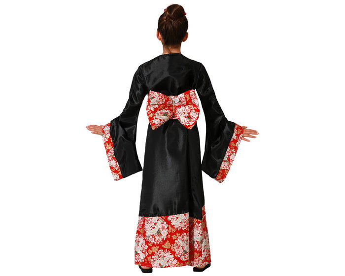 BigBuy Carnival Déguisement Geisha pour Enfant - Noir et Rouge