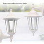 GSC Evolution Farol de jardín Serie Bagan blanc, bras réversible, E27, IP44