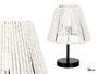 Giftdecor Lampe de Table Conique Blanche Corde 17.5x26x17.5 cm Métal Papier (Set de 8)