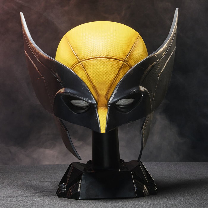 HASBRO Masque 1:1 Lobezno Deadpool & Wolverine - Mascara Premium avec rembourrage intérieur amovible et socle