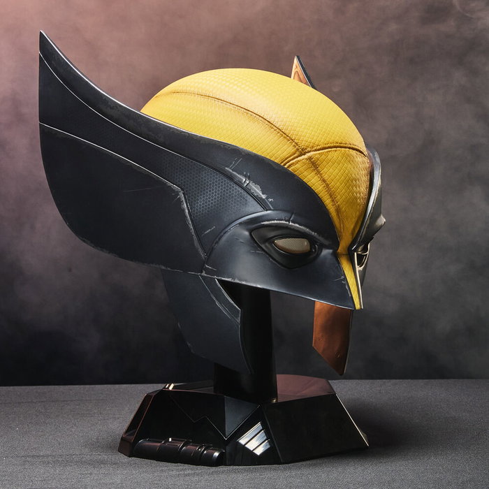 HASBRO Masque 1:1 Lobezno Deadpool & Wolverine - Mascara Premium avec rembourrage intérieur amovible et socle
