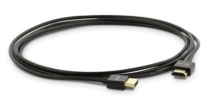 LMP Câble HDMI (mâle) vers HDMI (mâle) 2.0 Super Fin - 4K à 60 Hz, 32 canaux audio, contacts dorés, 2 m, Blanc LMP Câble HDMI (mâle) vers HDMI (mâle) 2.0 Super Fin - 4K à 60 Hz, 32 canaux audio, contacts dorés, 2 m, Blanc