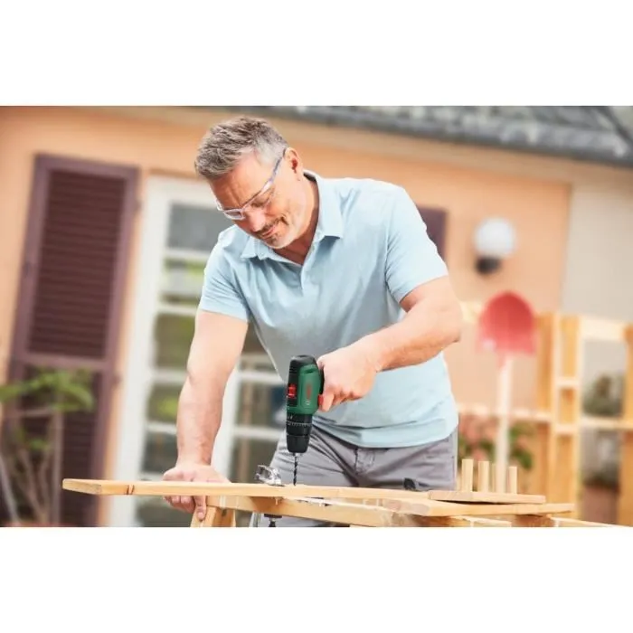 Bosch Perceuse à percussion EasyImpact 1200 - 12V - Avec 2 batteries, 1 chargeur et embout de vissage double - PowerForAll
