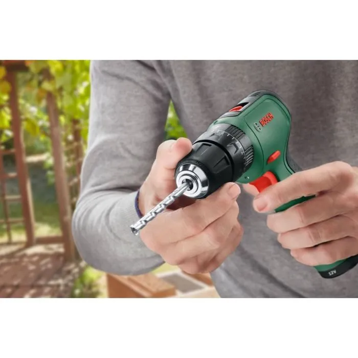 Bosch Perceuse à percussion EasyImpact 1200 - 12V - Avec 2 batteries, 1 chargeur et embout de vissage double - PowerForAll
