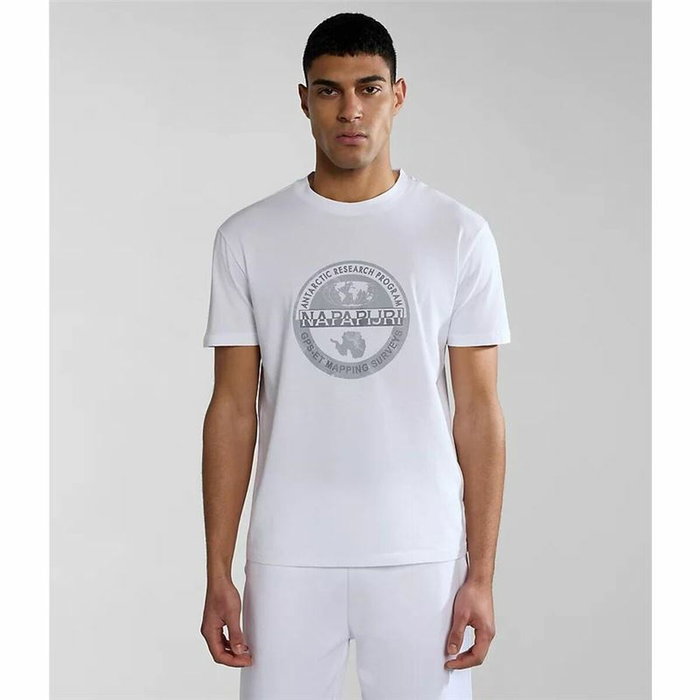 Maillot de Corps de Sport à Manches Coupe Napapijri S-Bollo Ss 1 Blanc