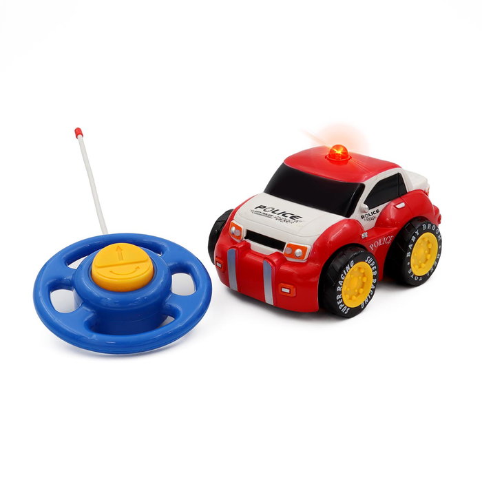 TACHAN Patrulla Urbana Azul - Voiture de Police Radiocommandée pour Enfants avec Lumières, Jouet RC - Réf. 8Yj10437 R.566-12 - À partir de 3 ans