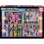 Educa - 4 Puzzles Progressifs Monster High avec 50, 80, 100 et 150 Pièces - Jeu Éducatif et Amusant pour Enfants