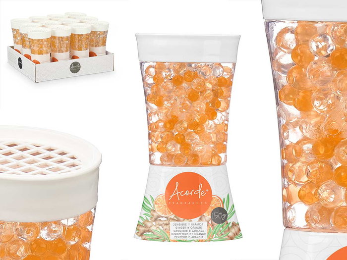 Acorde Boule Désodorisante Gel 150g Gingembre Orange 8x14x6cm (Set de 12) Acorde Boule Désodorisante Gel 150g Gingembre Orange 8x14x6cm (Set de 12)