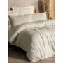 Parure de couette 100 % coton renforcé, Crème, 220 x 240 cm, 3 pièces