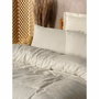 Parure de couette 100 % coton renforcé, Crème, 220 x 240 cm, 3 pièces