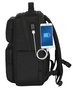 Safta Mochila - Sac à dos portable avec port USB, pour ordinateur portable 15,6 pouces, 2 compartiments, 31x44x13 cm, thème Real Madrid Premium, noir