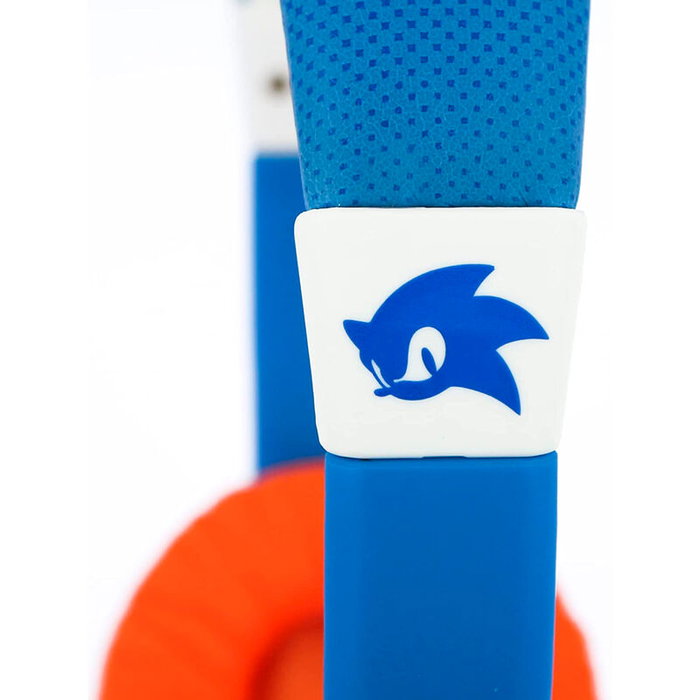 OTL TECHNOLOGIES - Casque audio enfant Sonic the Hedgehog avec volume limité 85 dB, ajustable et confortable, pour musique, films et jeux, jack 3.5mm