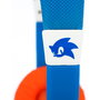 OTL TECHNOLOGIES - Casque audio enfant Sonic the Hedgehog avec volume limité 85 dB, ajustable et confortable, pour musique, films et jeux, jack 3.5mm