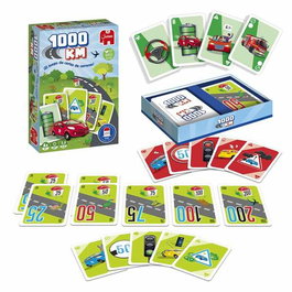 Diset - Jeu de Cartes 1000 Km - Jeu Familial de Course - Éducatif et Stratégique - À Partir de 5 Ans - Fabriqué avec Matériaux 100% Recyclés