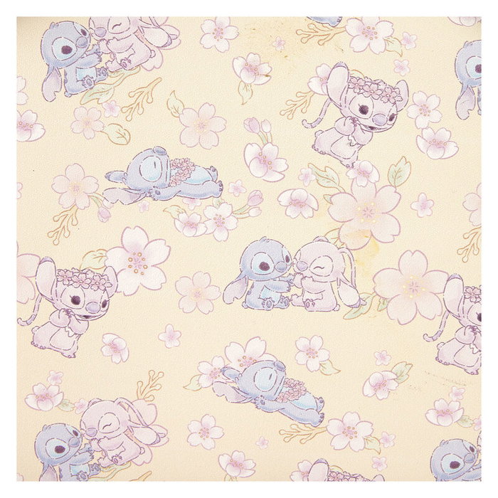 Loungefly Sac à dos Disney Stitch Cherry Blossom (26 cm) en simili-cuir - Corrèges ajustables et détails dorés