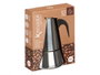 Kinvara Cafetière à Induction 4 Tasses 200 ml Acier Inoxydable 13x17x10 cm (Set de 12)