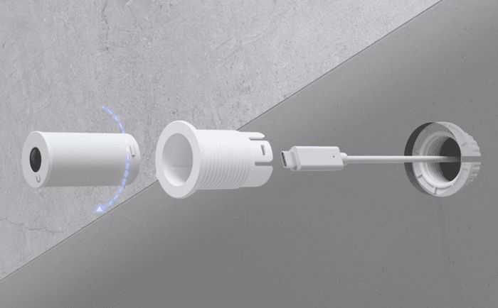 Ubiquiti Lentille longue distance 8 MP CMOS 3264 x 2448 pour Hub AI Theta, montage plafond/mur, vidéo 4K