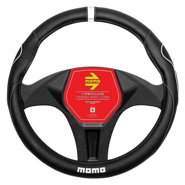 Momo Housse de volant 014 Supergrip Noir-Blanc PU 36,5-37,9 cm Momo Housse de volant 014 Supergrip Noir-Blanc PU 36,5-37,9 cm