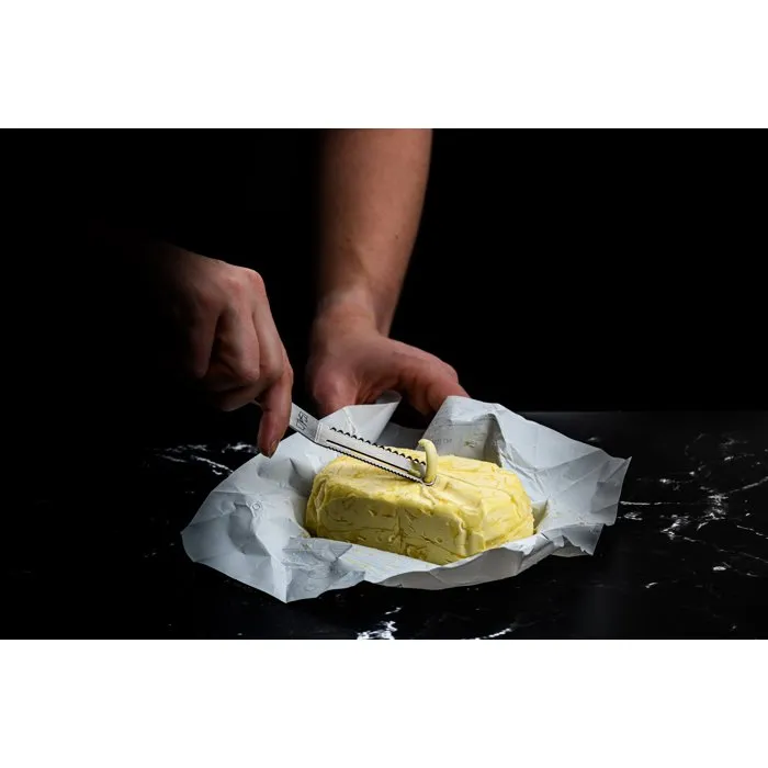 Style De Vie Coffret de 6 couteaux en acier inoxydable argenté pour fromage et beurre - 4 couteaux à fromage et 2 couteaux à beurre pour plateau de service