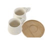 Home ESPRIT Ensemble de tasses à café Blanc Bambou Porcelaine 90 ml