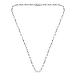 Boss Collier en Acier Inoxydable Gris 58cm