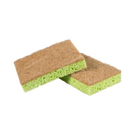 MEMO Lot de 2 éponges douces en sisal, PET et cellulose