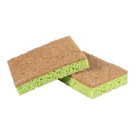 MEMO Lot de 2 éponges douces en sisal, PET et cellulose